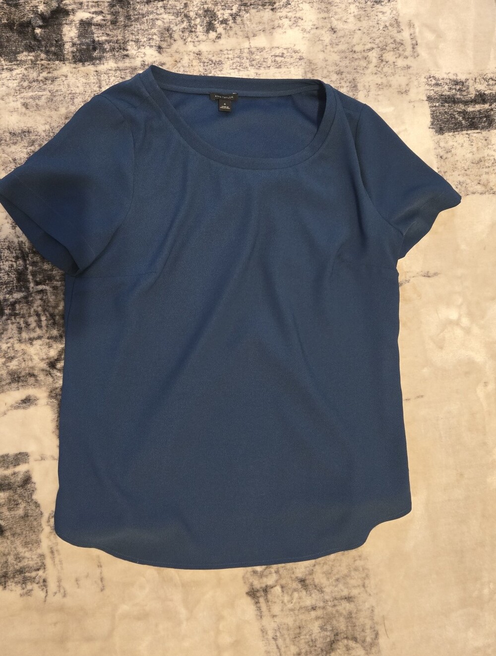 Ann Taylor blue Short Sleeve Top